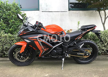 China Silenciador negro anaranjado del acero inoxidable de Mufler de las motocicletas del deporte de la calle de Digitaces Speedmeter proveedor